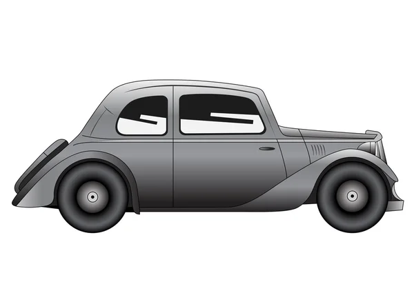 Coupe - modelo vintage de coche — Vector de stock