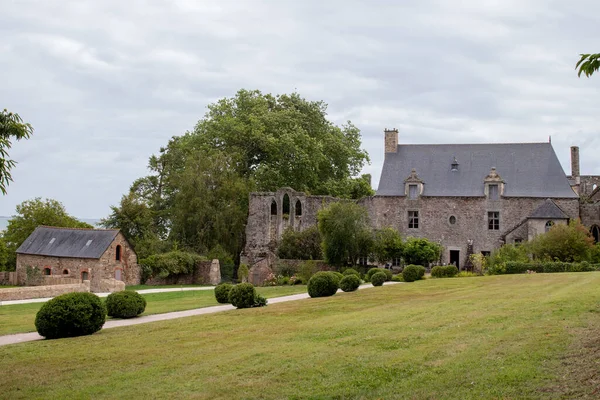 Paimpol France August 2019 Abbaye Beauport Famous Cloister Ruins — Stock Photo, Image