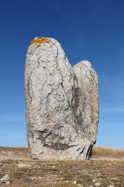 Menhir Beg Goalennec Quiberon Department Morbihan Brittany France — Stock Photo, Image