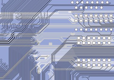 Yazdırılmış devre kartının soyut ayrıntıları - teknoloji dokusu