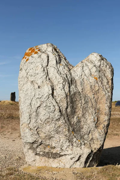 Menhir Beg Goalennec Quiberon Department Morbihan Brittany France — Stock Photo, Image