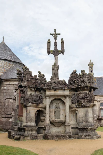 Kalvarienberg Guimiliau Parish Close Guimiliau Bretagne Frankreich — Stockfoto