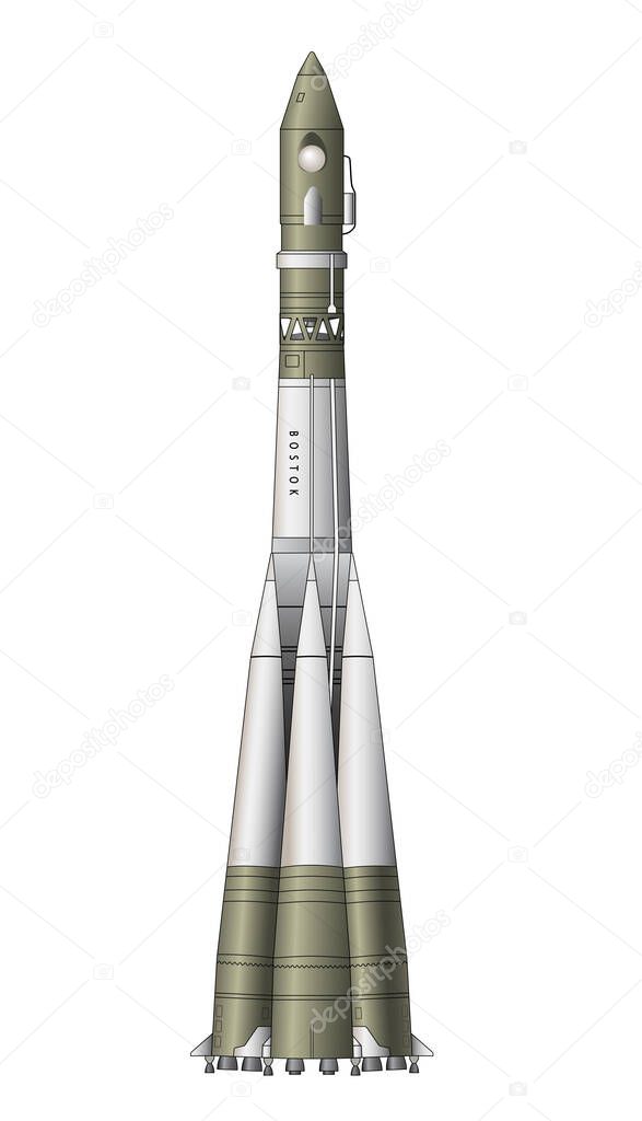 Vostok 1 - the first rocket that transported man into space