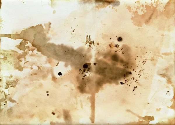 Stary brudny papier z plamami — Zdjęcie stockowe