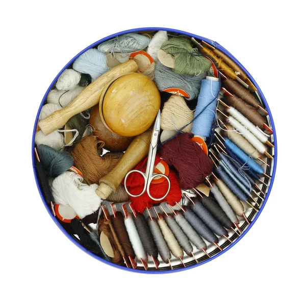 Sewing - darning cottons — Stock Photo, Image