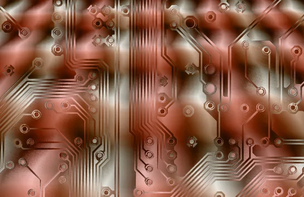 Printed circuit grunge background — Stock Photo, Image