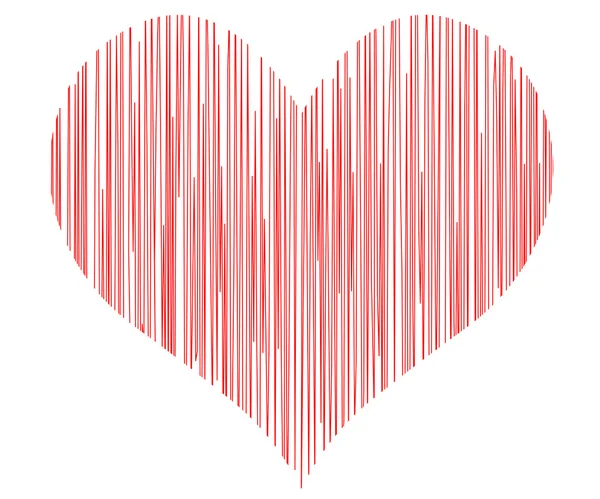 Corazón vectorial - símbolo del amor — Vector de stock