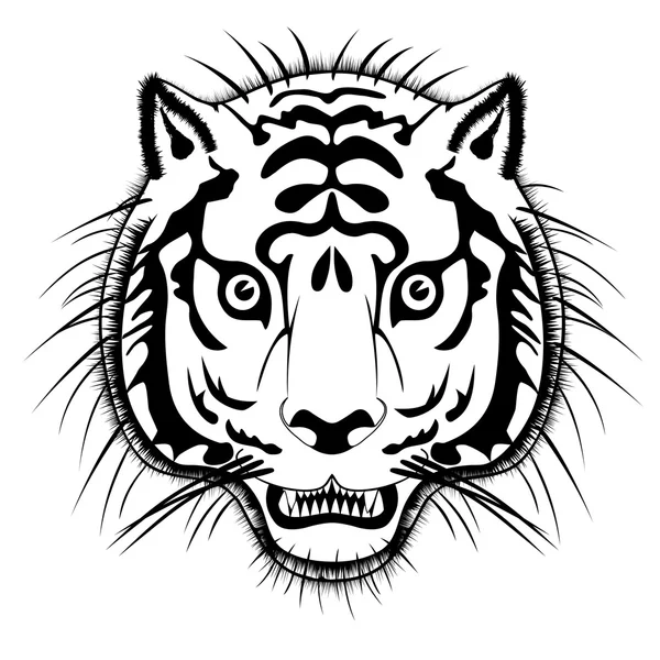 Tiger head — Stock Vector