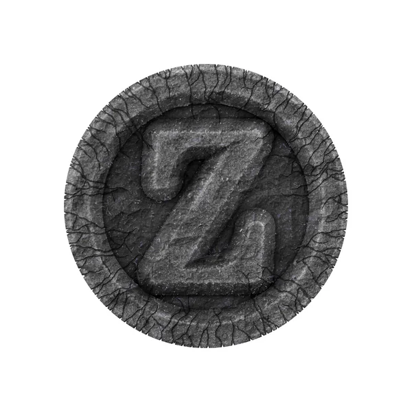 Grunge font - písmeno Z — Stock fotografie