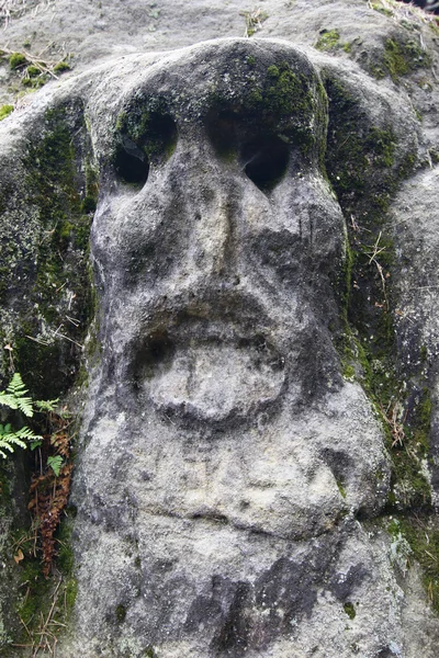 Scary Stone Head — Stock Photo, Image