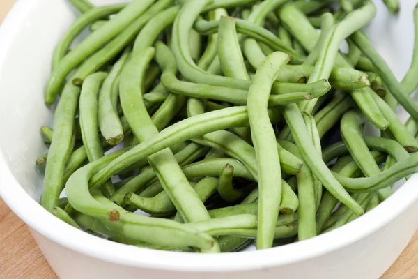 Frische grüne Bohnen — Stockfoto