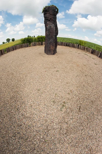 Menhir Stone Shepherd - highest menhir in the Czech Republic — Stock Photo, Image