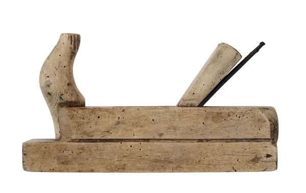 手持ちの道具 - 古い木材のプレーナー — ストック写真