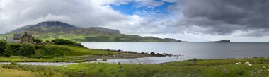 Panorama of gathering storm in Isle Of Skye clipart