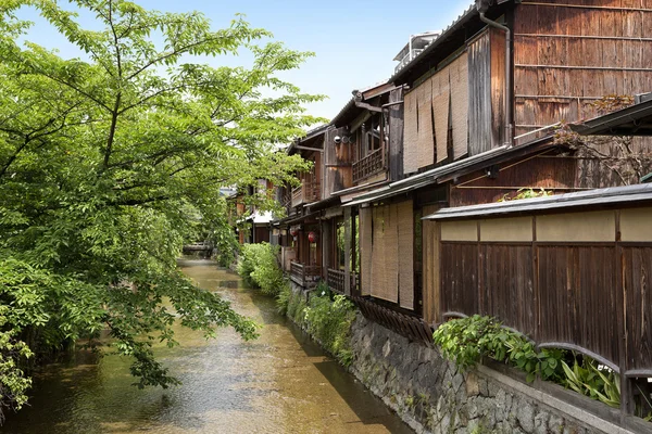 Traditionele huizen in Gion — Stockfoto