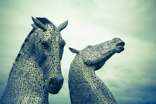 Os Kelpies Escócia — Fotografia de Stock