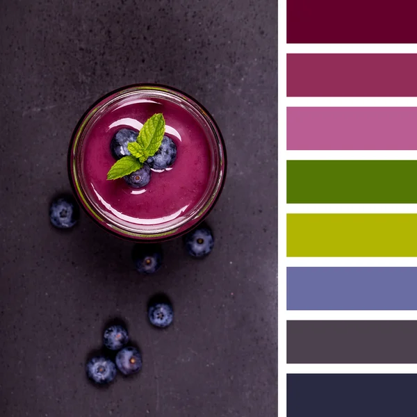 Blueberry smoothie paletta — Stock Fotó