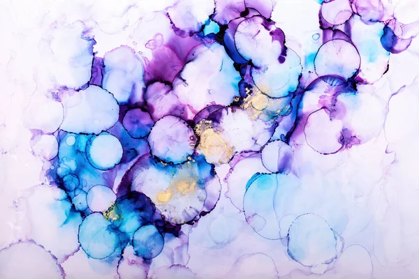 Krásné Abstraktní Umělecké Pozadí Vytvořené Alkoholem Inkousty Živé Odstíny Růžové — Stock fotografie