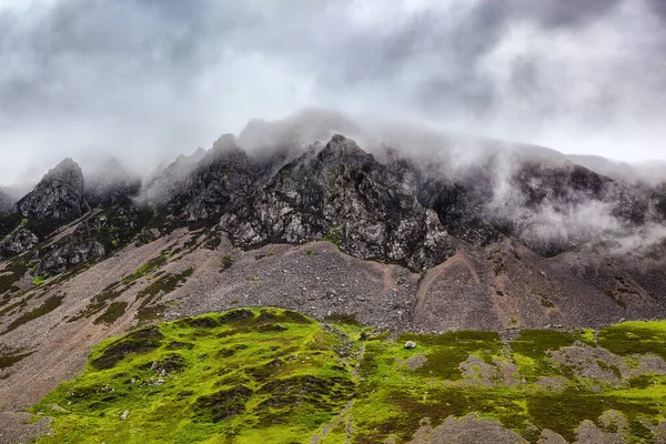 Rugged Peaks Mount Snowdon Snowdonia National Park North Wales Low — Stock Photo, Image