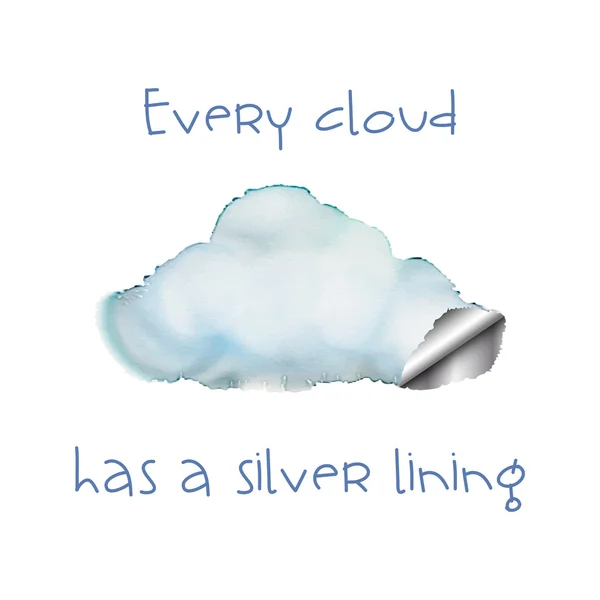 Every cloud — Stock Vector