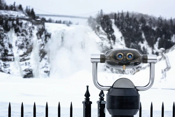 Tourist binoculars for viewing — Stock Photo, Image