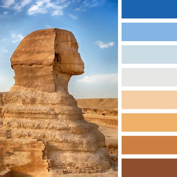 Egyptian Sphinx palette — Stock Photo, Image