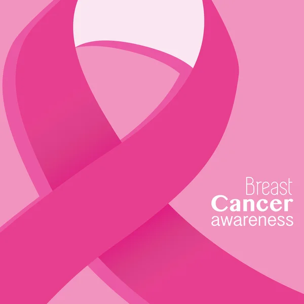 Καρκίνος του μαστού ευαισθητοποίηση κάρτα — Διανυσματικό Αρχείο
