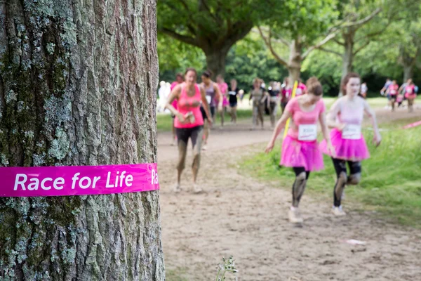 Las mujeres se reúnen para la carrera anual — Foto de Stock