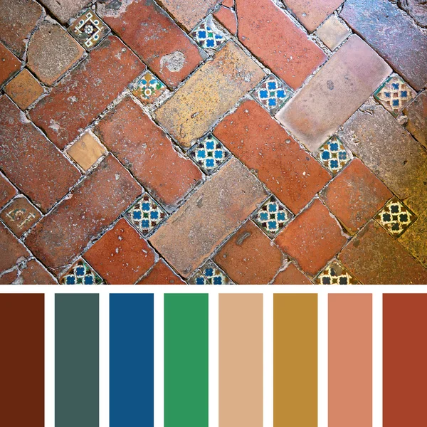 Paleta de piso alhambra — Fotografia de Stock