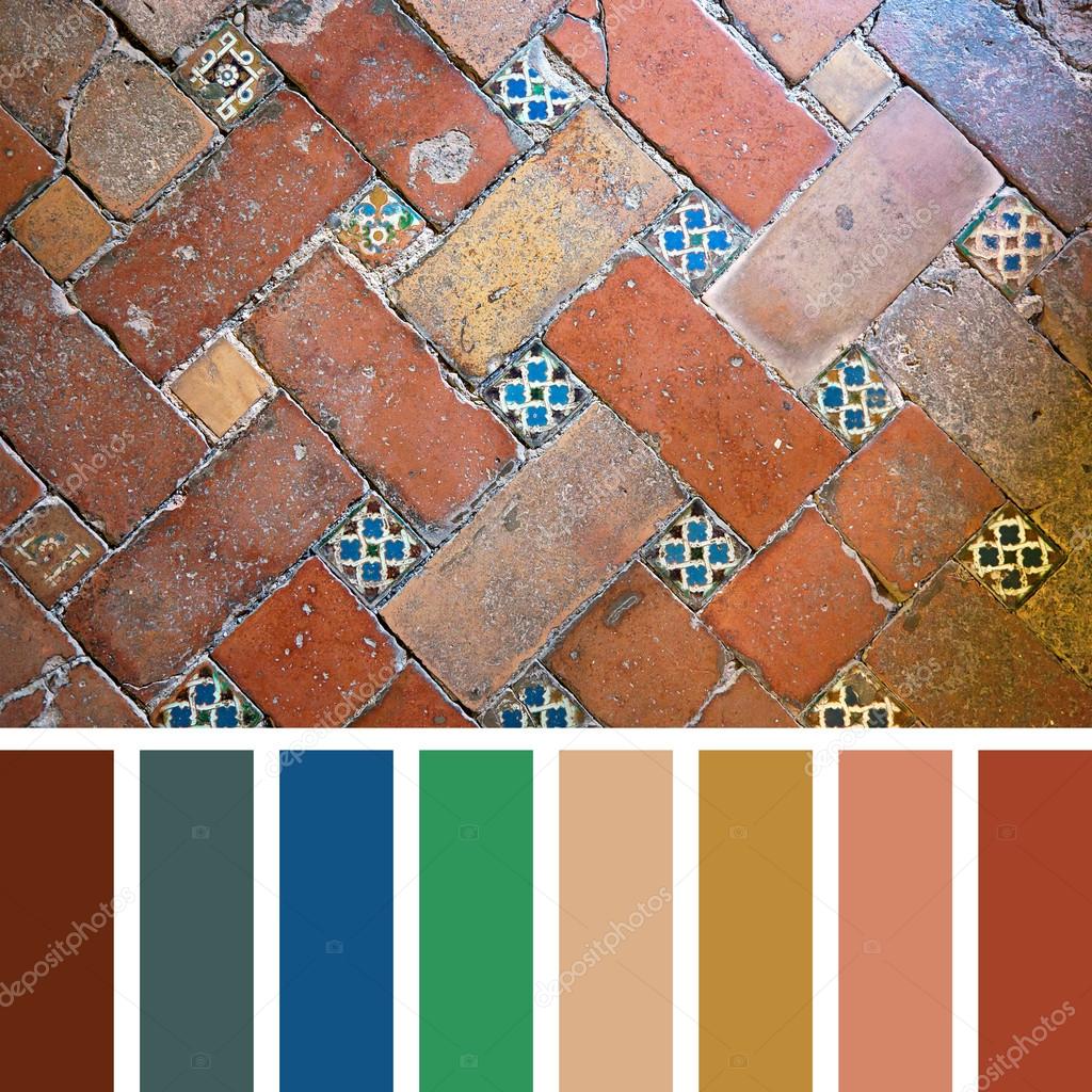 Tavolozza dei pavimenti in Alhambra — Foto Editoriale Stock © rixipix  #82841820
