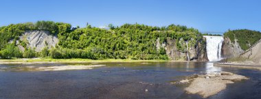 panorama of Montmorency Falls clipart