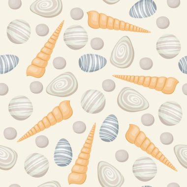 Kabukları ve taşlar ile Seamless Modeli