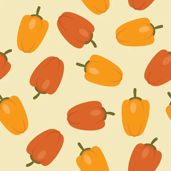 Peppers seamless mönster — Stock vektor