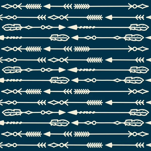 Flechas patrón sin costura — Vector de stock