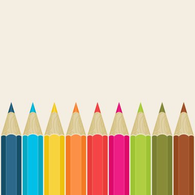 Renkli kalemlerle arka plan