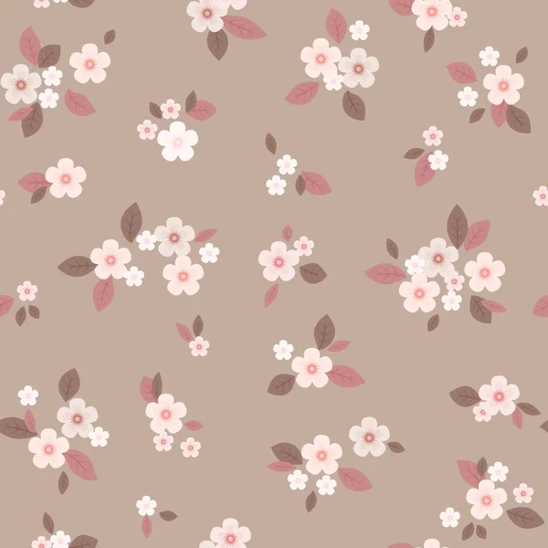 Papel de parede sem costura floral . — Vetor de Stock