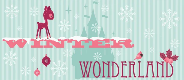 Winterwunderland — Stockvektor