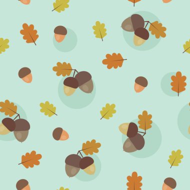 Meşe palamudu seamless modeli