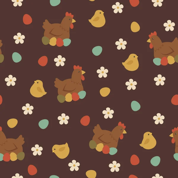 Seamless Easter pattern. — Stock Vector