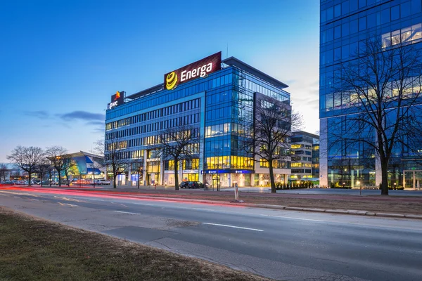 Moderna byggnader arkitektur av Olivia businesscenter i Gdansk. — Stockfoto