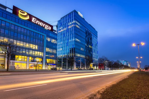 Nowoczesne budynki architektury Olivia Business Centre w Gdańsku. — Zdjęcie stockowe