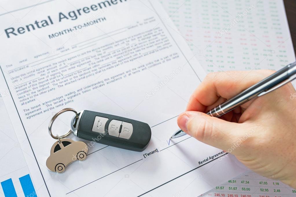 Rental agreement for a car