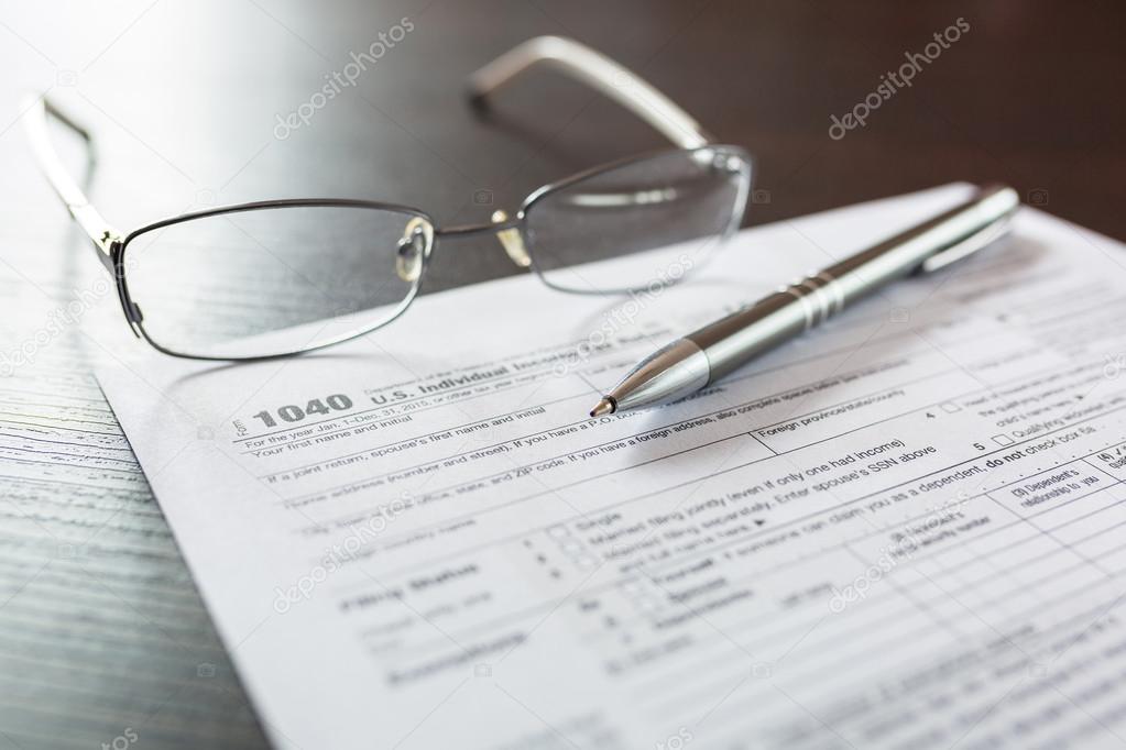 Tax form 1040 for individual tax return