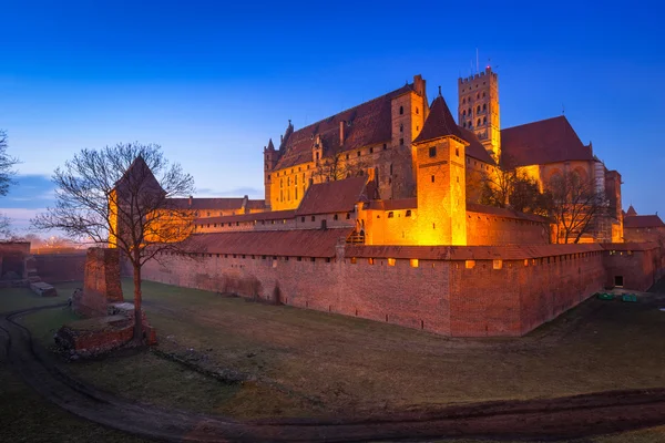 Замок Тевтонского ордена в Мальборке — стоковое фото