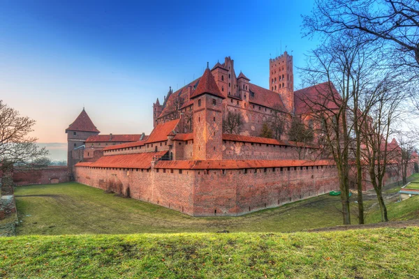 Hrad rytířů v Malborku — Stock fotografie