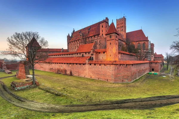 Hrad rytířů v Malborku — Stock fotografie