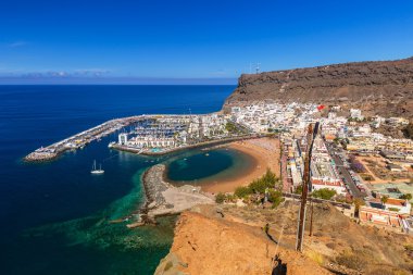 Puerto de Mogan Gran Canaria sahil