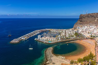 Puerto de Mogan Gran Canaria sahil