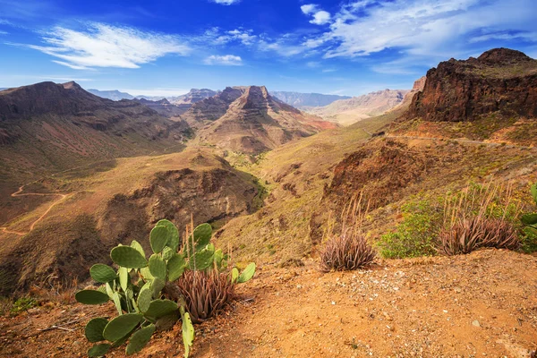 Górski krajobraz wyspy Gran Canaria — Zdjęcie stockowe