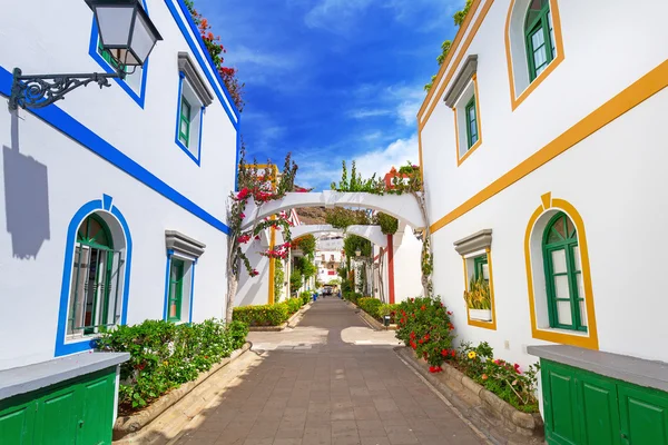 Arquitetura de Puerto de Mogan na ilha de Gran Canaria — Fotografia de Stock